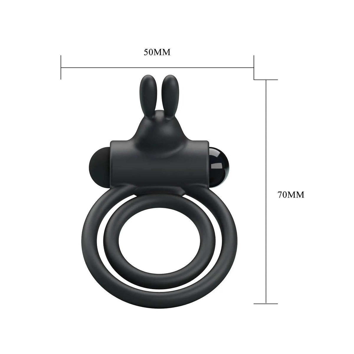 Osmond Anello Vibrante Doppio in Silicone Medicale