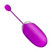 Ovetto vibrante Abner viola con manico flessibile e testina rotonda