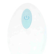 Ovetto vibrante wireless azzurro con pulsante di accensione