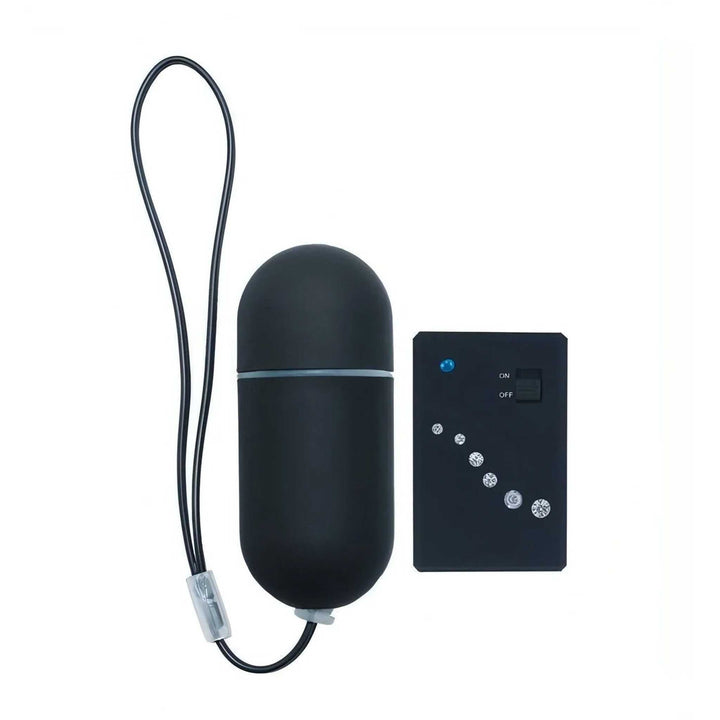 Ovetto vibrante Wireless in 100% silicone medicale - Nero