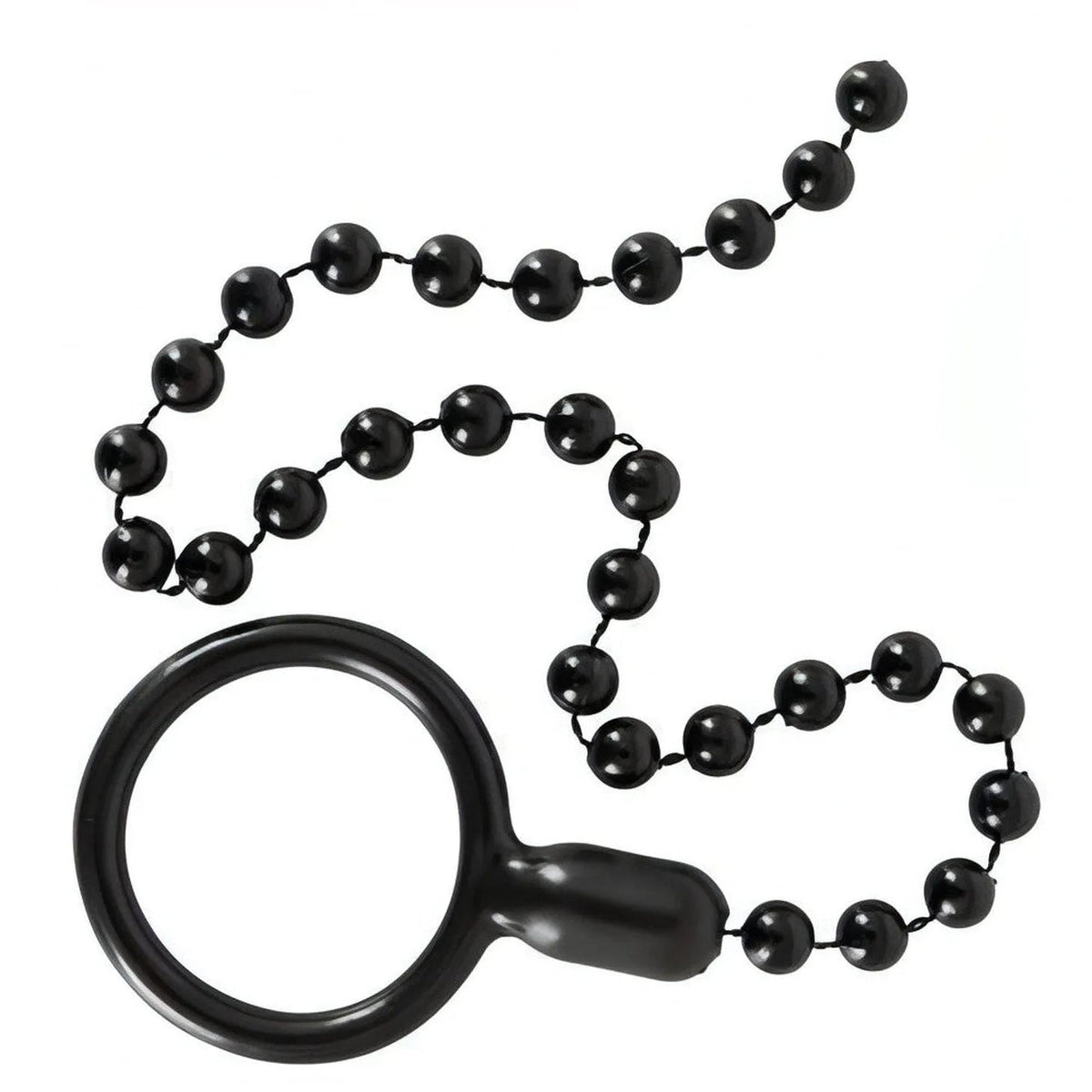Palline anali collegate ad anello fallico - Nero