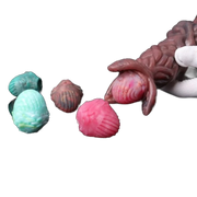 Pandora Ovipositor rosso-marrone con uccello rosa estratto e uova accessorio