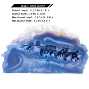 Misura canale singolo G6503 toy masturbatore silicone liquido blu viola bianco