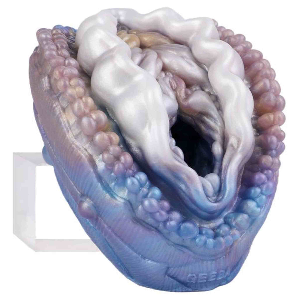 Toy masturbatore GEEBA Deep Sea Secret in silicone liquido perla iridescente con finitura opaca