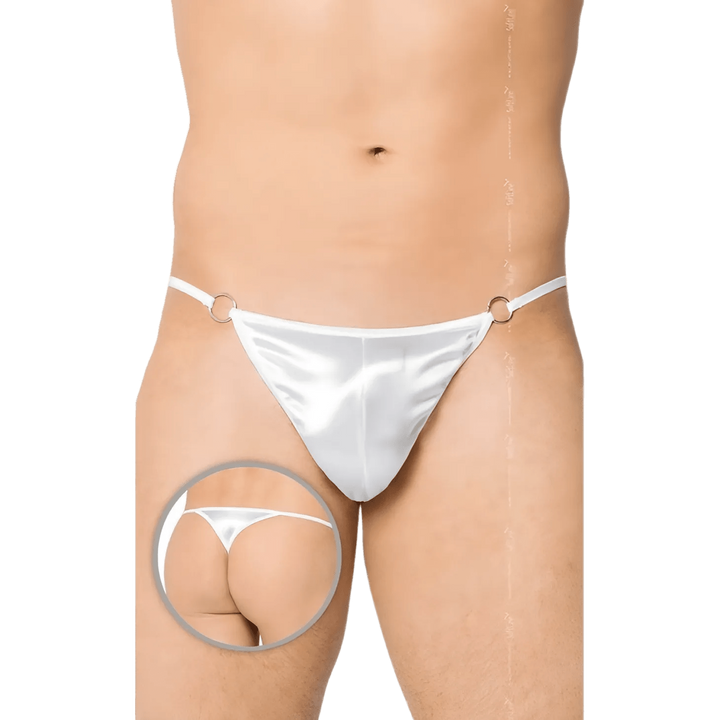 Perizoma uomo bianco lucido – Taglia Unica