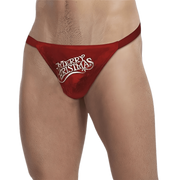 Perizoma uomo rosso Merry Christmas Cottelli Collection con stampa elegante