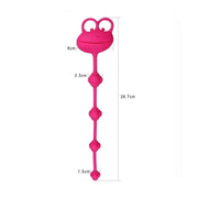 Misurazioni perline anali silicone rosa rana 26,7 cm