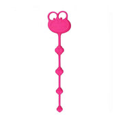 Perline anali silicone rosa forma rana con quattro sfere