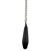 Pinza capezzoli BDSM con pesetto nero da 30g e catena box