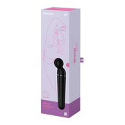 Confezione vibratore Planet Wand-er Nero vista laterale