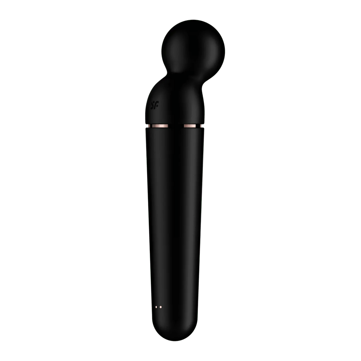 Vibratore Planet Wand-er nero logo SF indicatori LED base