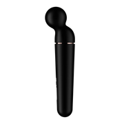 Vibratore Planet Wand-er nero con fascia oro rosa dettaglio testa