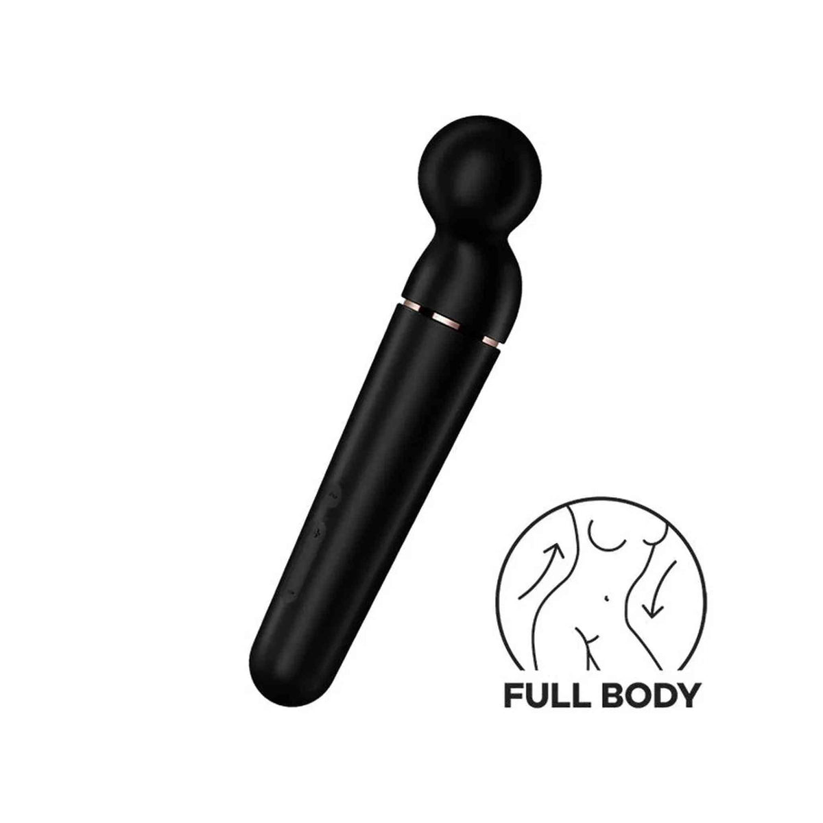 Vibratore Planet Wand-er nero pulsanti icona uso FULL BODY