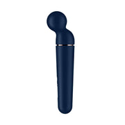 Vibrazione a bastoncino Satisfyer Planet Wand-er blu opaco con indicatori luminosi