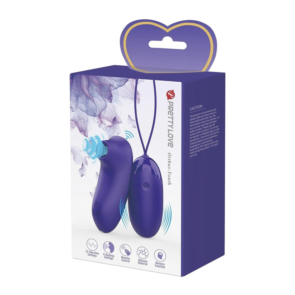 Confezione regalo Orchis-Youth Pretty Love con 12 vibrazioni e 4 suction settings