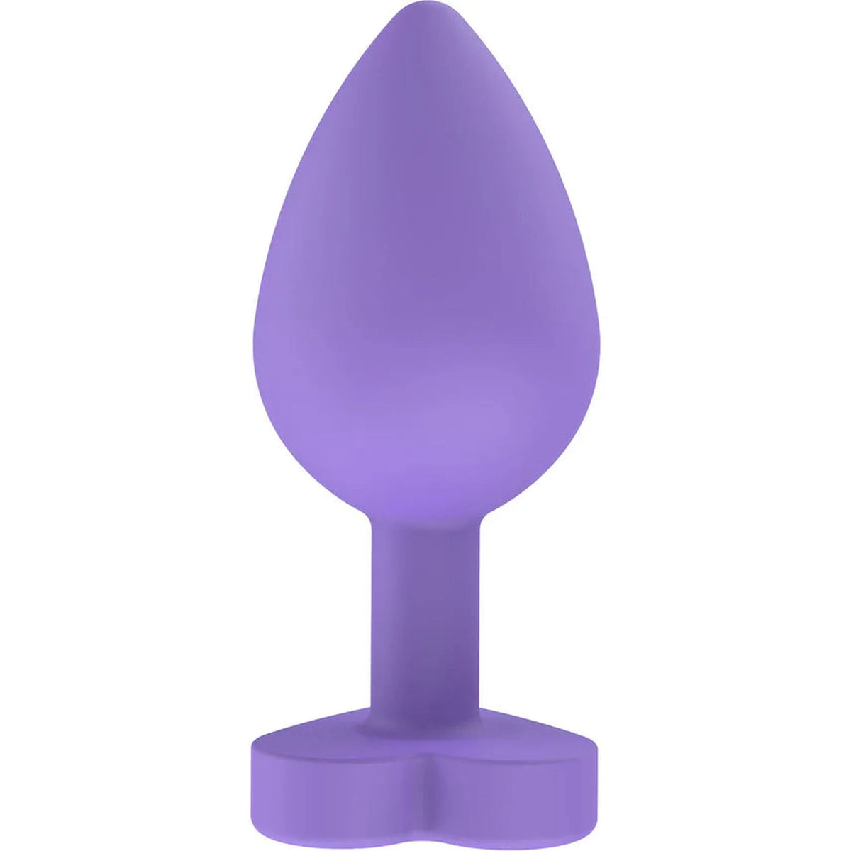 Plug anale viola ToyJoy silicone corpo a goccia e base cuore