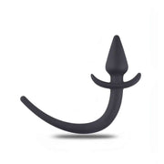 Plug Anale Con Coda Silicone - Nero
