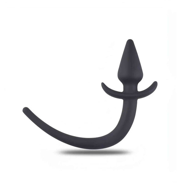 Plug Anale Con Coda Silicone - Nero