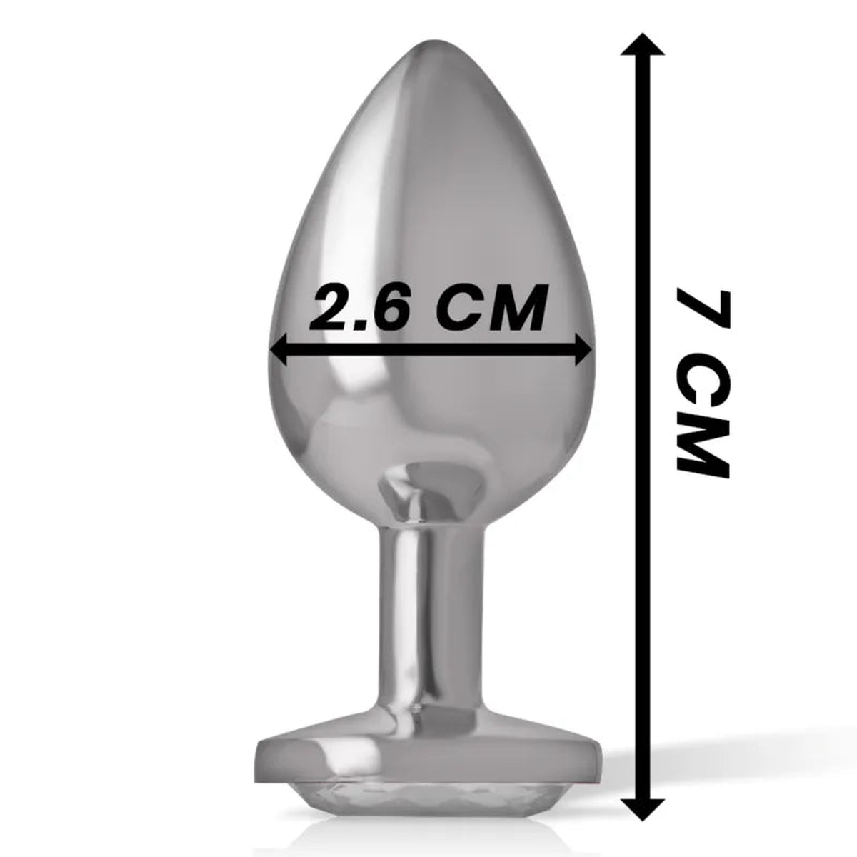 Plug Anale con Diamante Silver