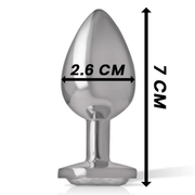 Plug Anale con Diamante Silver