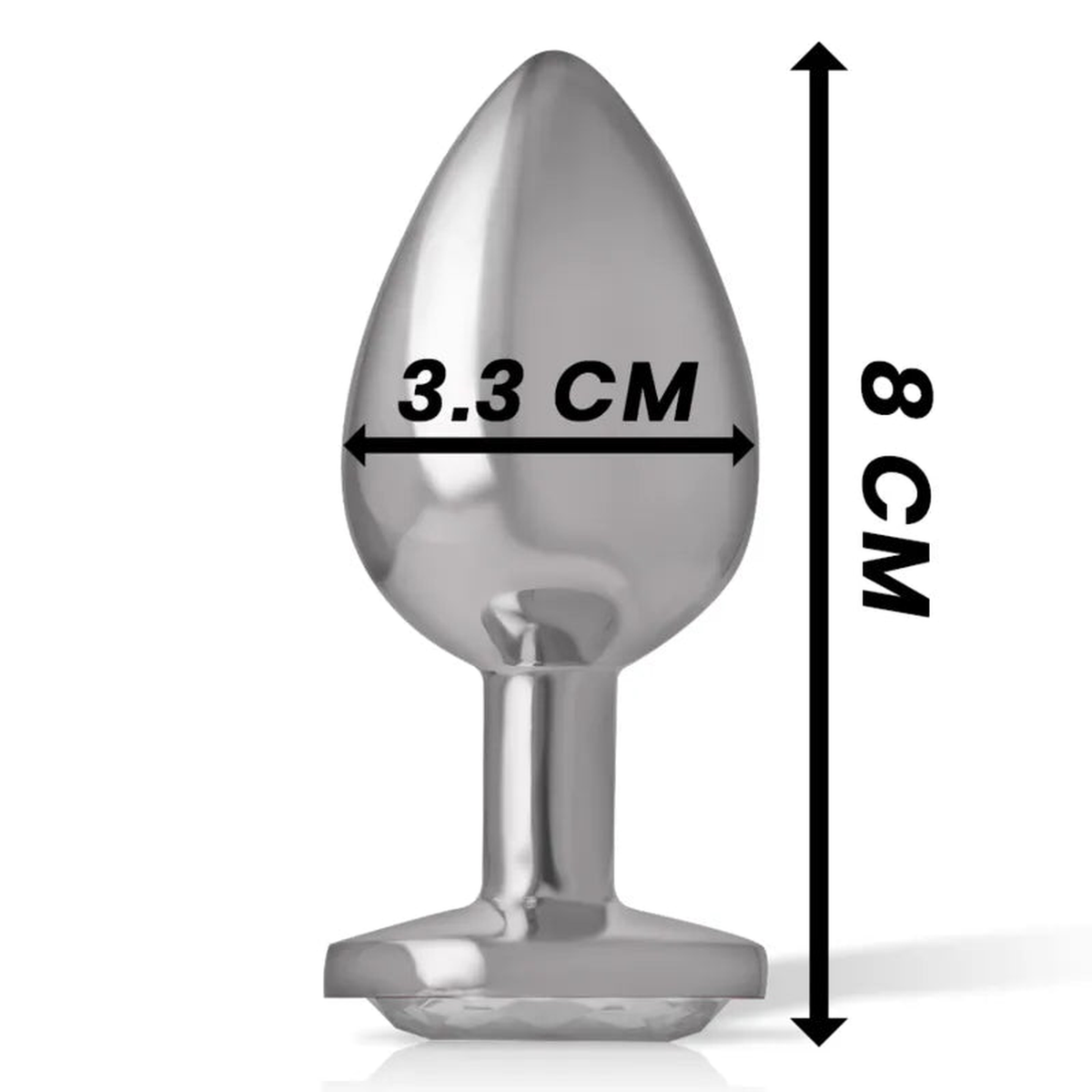 Plug Anale con Diamante Silver