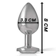 Plug Anale con Diamante Silver