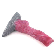 Dildo lingua di cane rosa venata con testa marmorizzata marchio XOOX