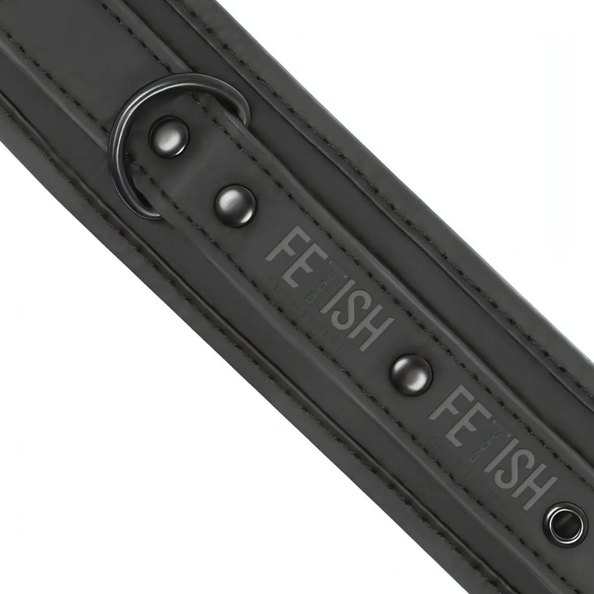 Polsiere con doppia imbottitura con catena in metallo nero - Realizzate in pelle vegana