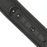 Polsiere con doppia imbottitura con catena in metallo nero - Realizzate in pelle vegana