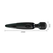 Power Wand Con Vibrazione regolabile - Nero