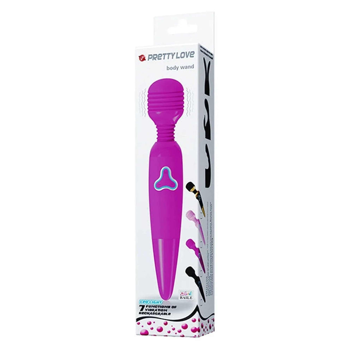Power Wand con 7 modalità di vibrazione - Ricaricabile, Viola