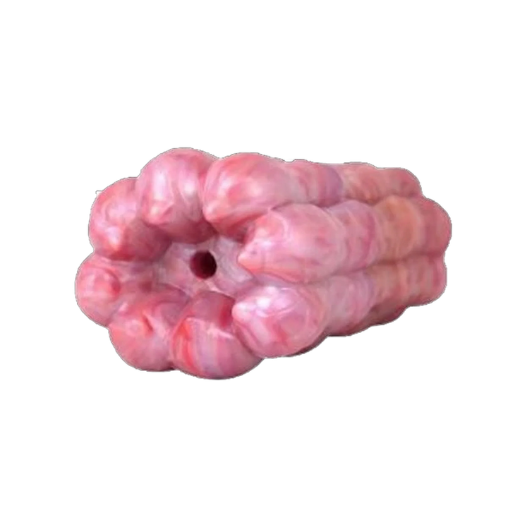 Estremità aperta toy masturbatore sangue succhiatore silicone rosa petali ripiegati