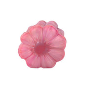 Vista superiore toy masturbatore a fiore silicone liquido rosa centro concavo texture morbida