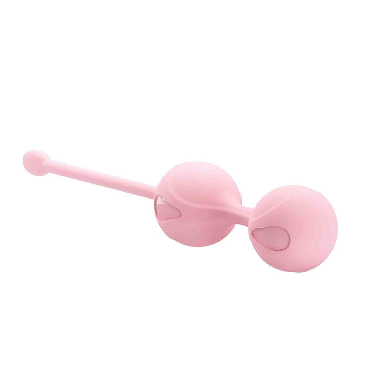 Vista laterale pallina vaginale rosa Pretty Love per allenamento pelvico