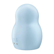 Pulsanti metallici e simboli CE sul retro del vibratore Satisfyer Pro To Go 1 blu