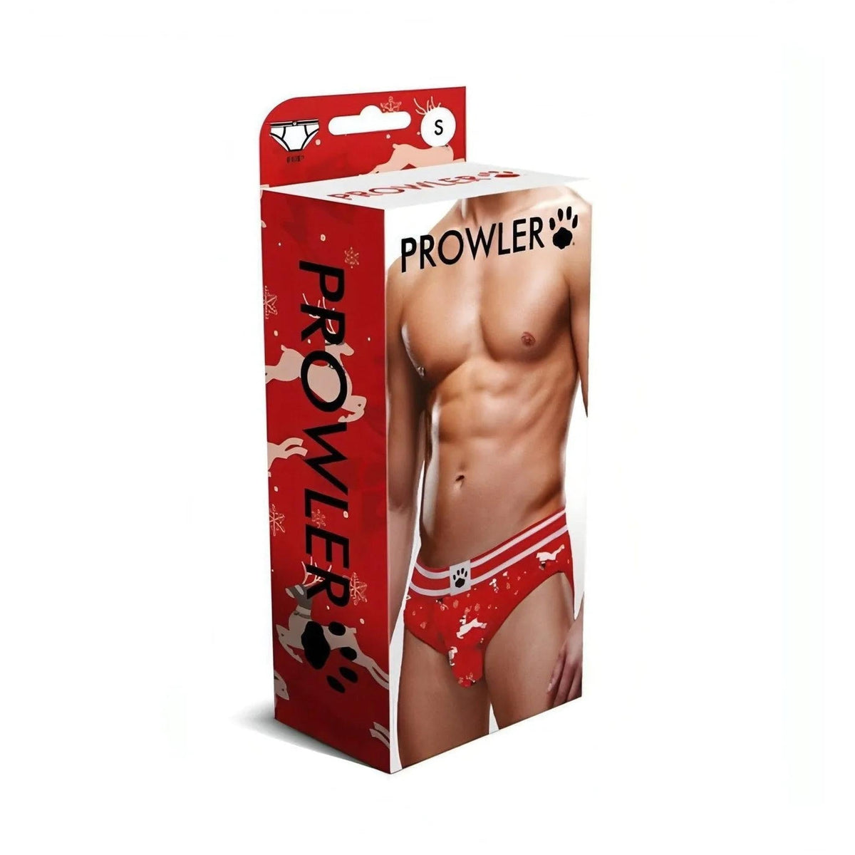 Scatola regalo intimo Prowler Slip Xmas Edition Rosso con renne e fiocchi di neve
