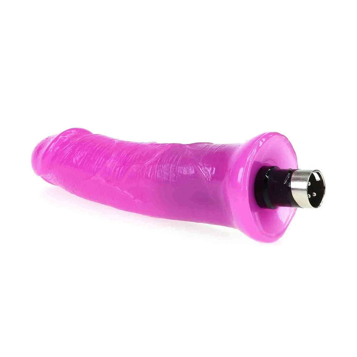 Dildo viola Love Machine con finitura lucida e connettore XLR