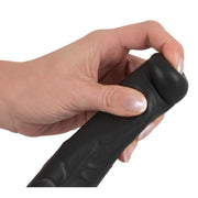 Vibratore nero You2Toys con finitura opaca texture realistica e testa anatomica dettagliata