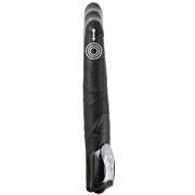 Vibratore nero You2Toys con icona grafica sovrapposta che illustra funzioni spinta e vibrazione