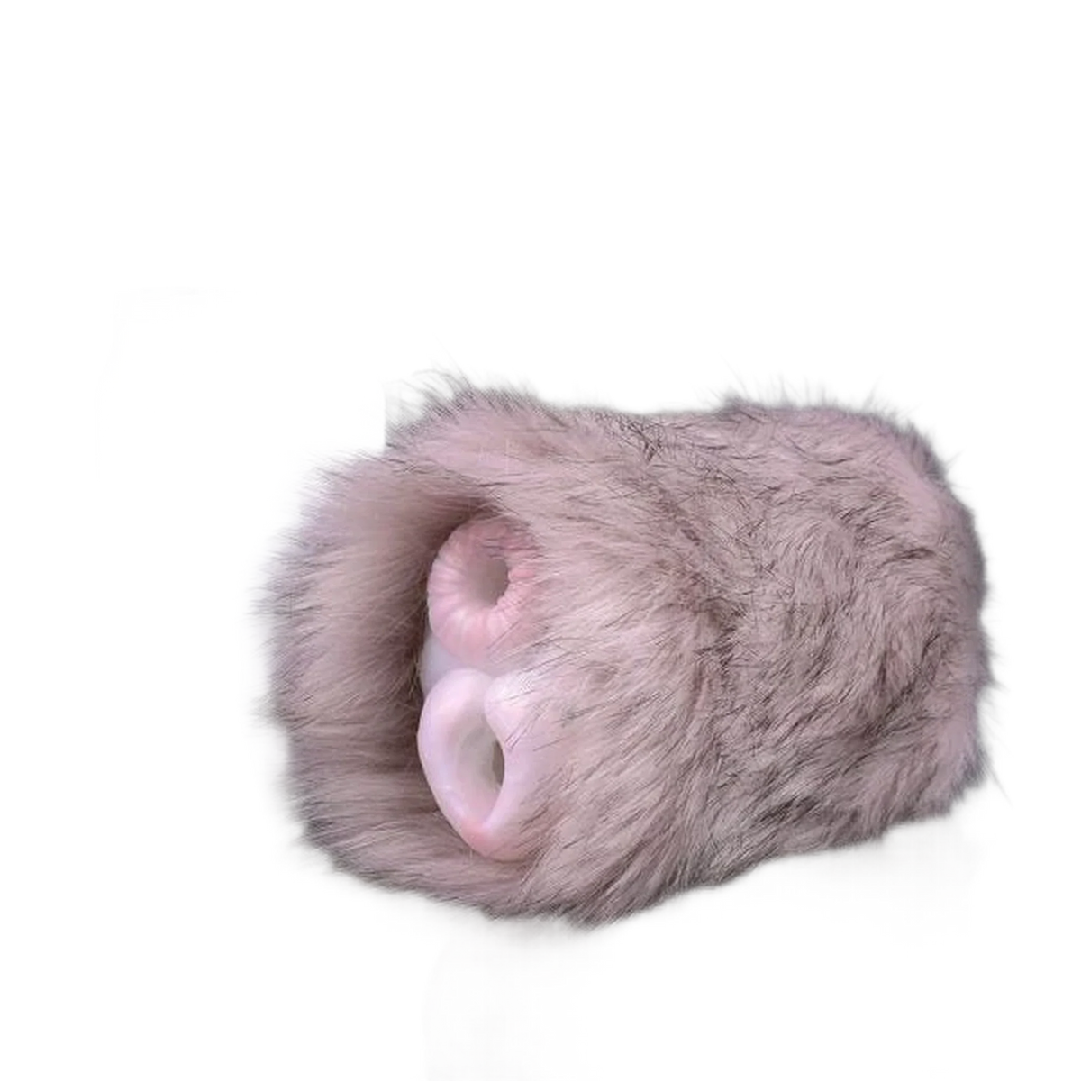 Rabbit Shape Animal Vaginal Doll, Furry Masturbator With Dual-channel