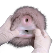 Rabbit Shape Animal Vaginal Doll, Furry Masturbator With Dual-channel
