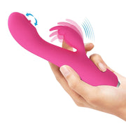 Rachel Vibratore Rabbit in silicone con Lingua Vibrante interna