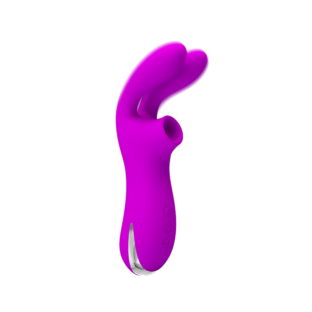 Vibratore Ralap viola acceso movimento dinamico orecchie base metallica