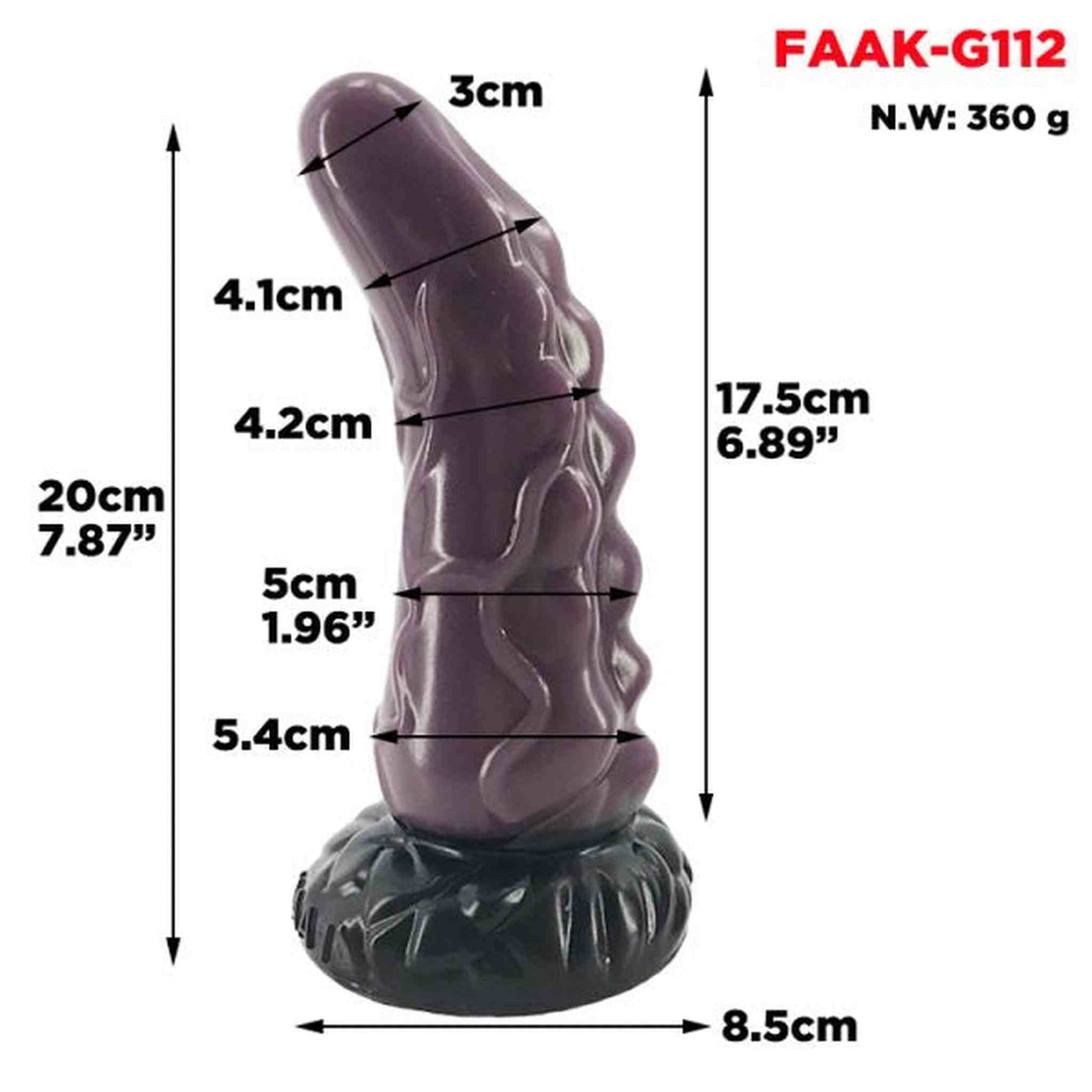 Realistic Rhinoceros Horn Penis with Anal Plug
