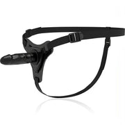 Realistic Silcone Strapon - Nero, 16 cm