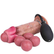 Realistic egg-laying dildo silicone sex toy for women