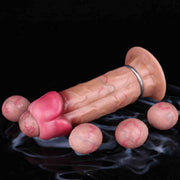 Realistic egg-laying dildo silicone sex toy for women