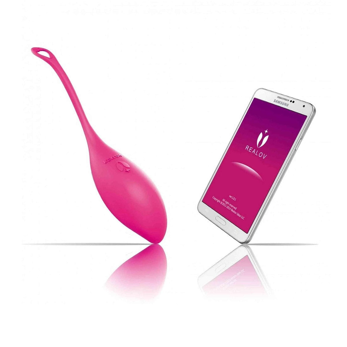 Ovulo vibrante Realov Serena rosa acceso telecomandato via app smartphone