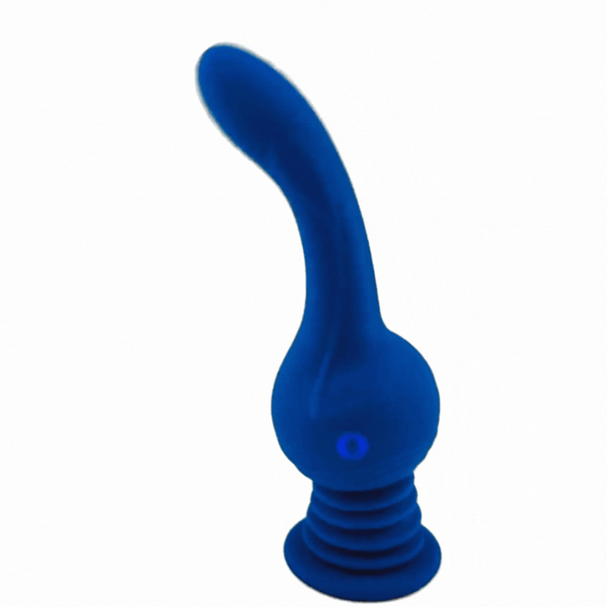 Vibratore Revolution Earthquake blu scuro acceso con indicatore luminoso LED