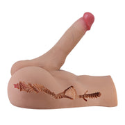 Sezione trasversale dildo silicone interno spirale e struttura testurizzata